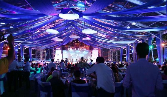 Exquisitely Crafted Wedding Party Marquee Tent Roof Printed Durable