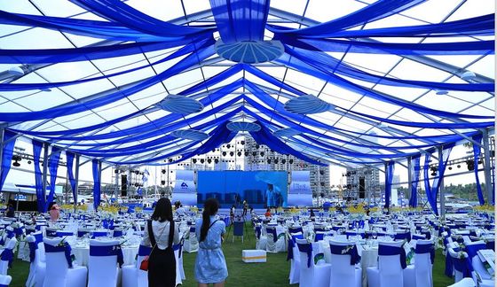 Exquisitely Crafted Wedding Party Marquee Tent Roof Printed Durable