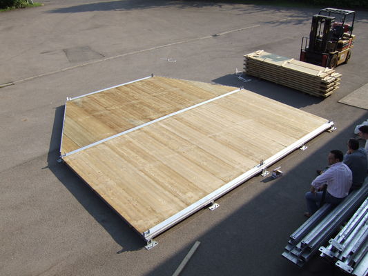 Easy Installation Tent Accessories Marquee Spare Parts Marquee Tent Flooring Wood Grain