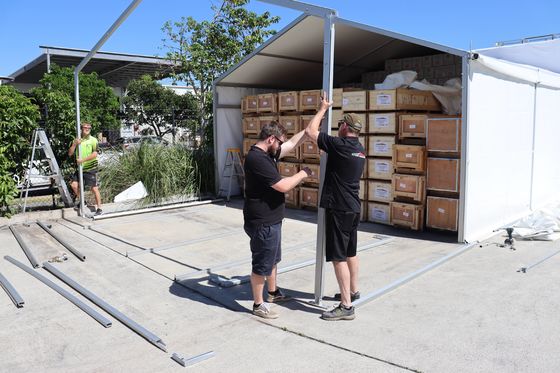 Reliable Industrial Storage Tent With UV Resistant Covers And Easy Assembly