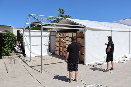 Reliable Industrial Storage Tent With UV Resistant Covers And Easy Assembly
