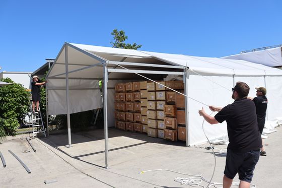 Reliable Industrial Storage Tent With UV Resistant Covers And Easy Assembly