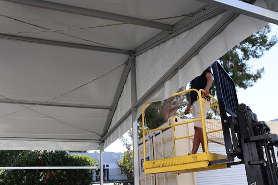 Versatile Industrial Storage Tent With Customizable Length Options Modular Design