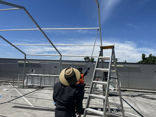 Heavy Duty Industrial Storage Tent For Manufacturing Facilities Emergency Storage