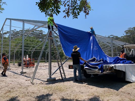 UV Resistant Heavy Duty Industrial Tent For Equipment Storage Solutions Customizable