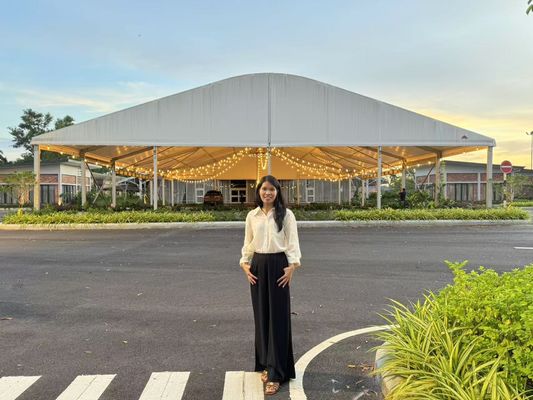 Industrial Arcum Marquee Tent For Warehouse Solutions With Spacious Interior Layout