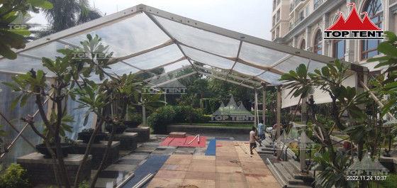 300 Person Luxury A Frame Wedding Marquee Tent With Clear Roof And Walls