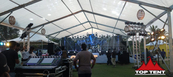 A Frame Clear Top Marquee 200 People Outdoor Event Marquee With Stages