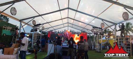 A Frame Clear Top Marquee 200 People Outdoor Event Marquee With Stages