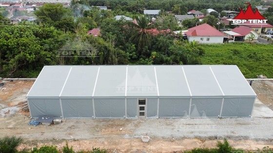 15x35m Premium White Marquee Tent PVC A Frame Party Tent With Stage And Linings