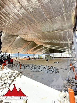 20x30m Semi Permanent A Frame PVC Marquee Tent With Thermal Insulation Cotton For 500 People