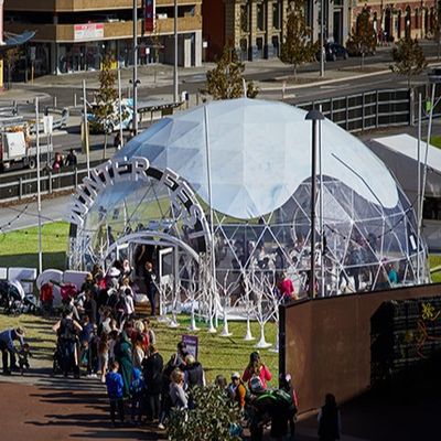 Large Capacity Customizable Geodesic Dome Glamping Tent Durable Party Dome Tent