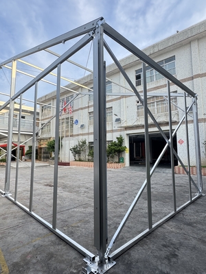 Tent Frame Structure Fire Retardant and Main Profile 166 X 88 X 3mm 2-channel for Your Requirements