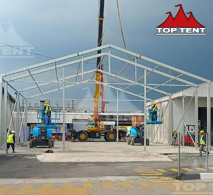 耐久性のある産業用倉庫テント 季節的な倉庫と迅速な配備需要