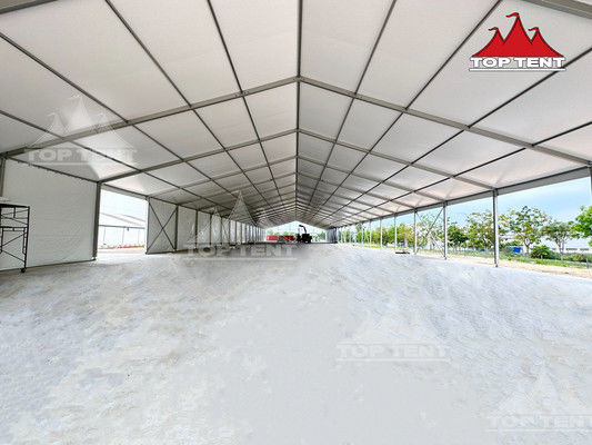 24x75m Semi Permanent Marquee White PVC Marquee Tent Capacity 1000 People